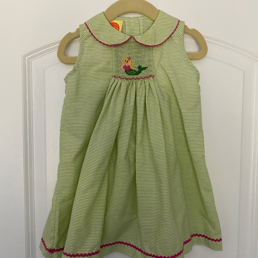 Southern Sunshine Kids smocked mermaid dress 18mths